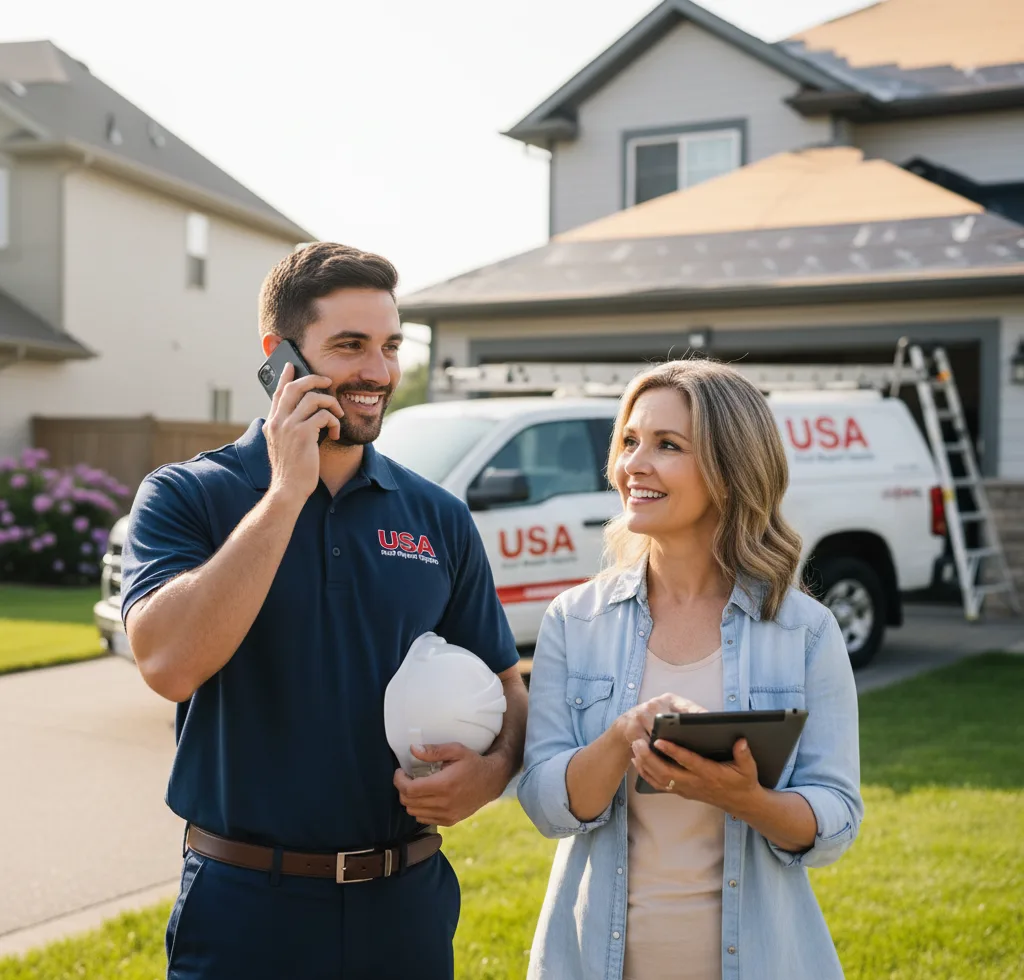 USA Roof Repair Experts customer support in Gardner